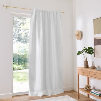 Elba Linen Blackout Curtain with Pencil Pleat and Wave LA REDOUTE INTERIEURS