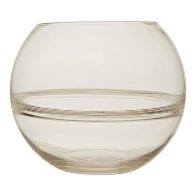 16cm Clear Glass Round Vase SO'HOME