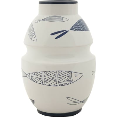Vase en céramique motif poisson MODERN RECOLLECTION