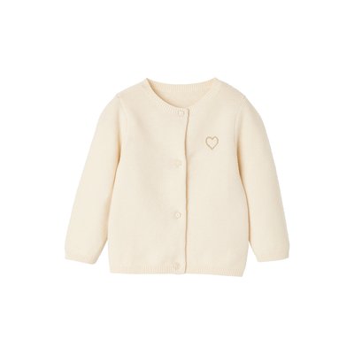 Cardigan broderie dorée coeur BASICS VERTBAUDET