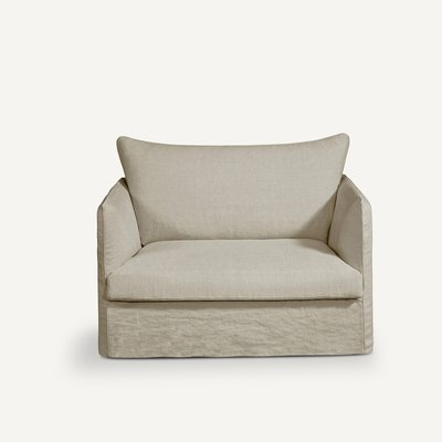 Fauteuil XL in dik stonewashed linnen, Neo Chiquito AM.PM