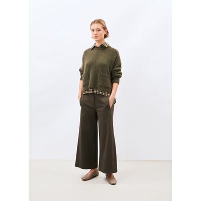 Pantalon barrel taille haute en milano HUMILITY