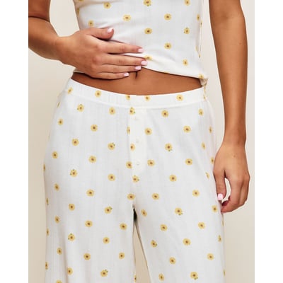 Pantalon en jersey côtelé avec motifs bananes NEWCORAYIZ UNDIZ