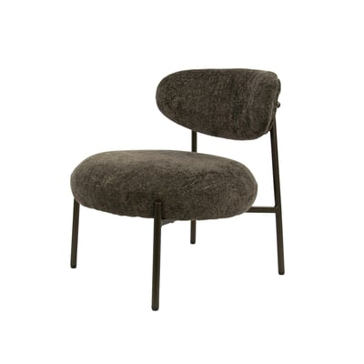 Fauteuil de salon rond en tissu CREEK PIER IMPORT