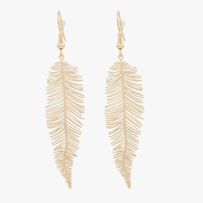 Boucle d'oreille plume filigrane LOLLIPOPS