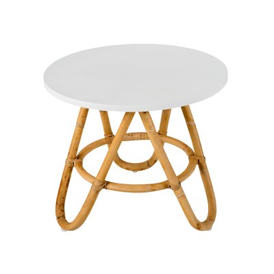 Table basse en rotin petit modèle DIABOLO KOK