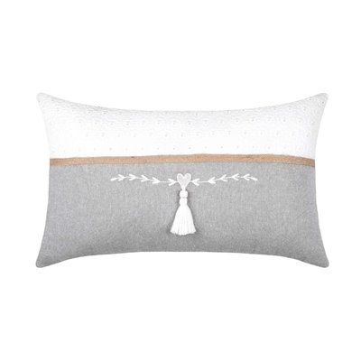 Coussin rectangulaire esprit romantique LOVELY CASA