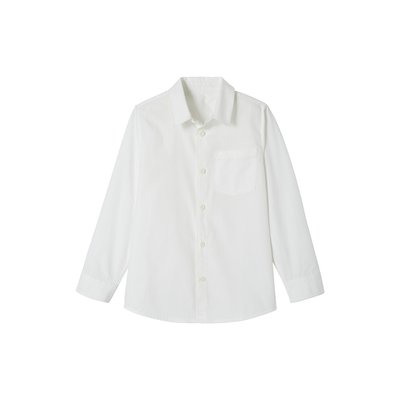 Chemise blanche en popeline manches longues VERTBAUDET