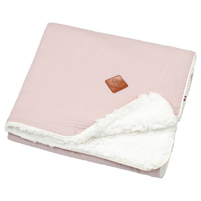 Couverture plaid réversible en gaze de coton et sherpa JEANNE SEVIRA KIDS