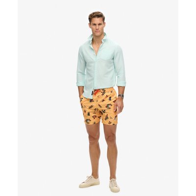 Short de bain à imprimé hawaïen recyclé longueur 43 cm SUPERDRY