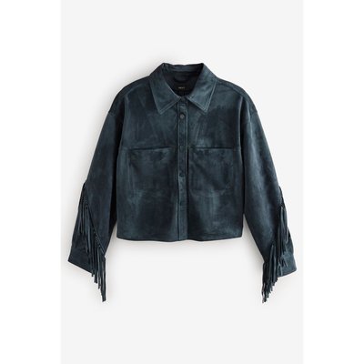 Veste bohème en suédine à franges NEXT