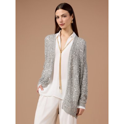 Cardigan en FIL mélangé coton à motif ajouré OLTRE