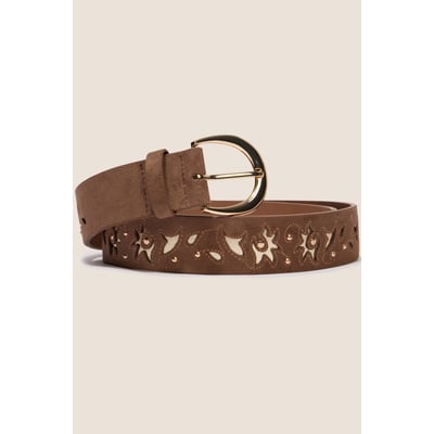 Ceinture large aspect daim irisé BREAL
