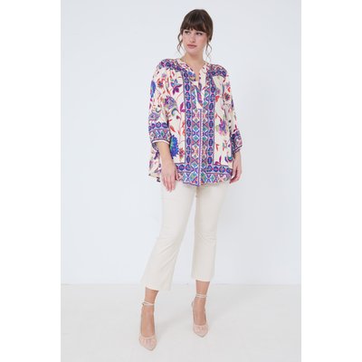 Blouse en imprimé avec effet de base. JEAN-MARC PHILIPPE