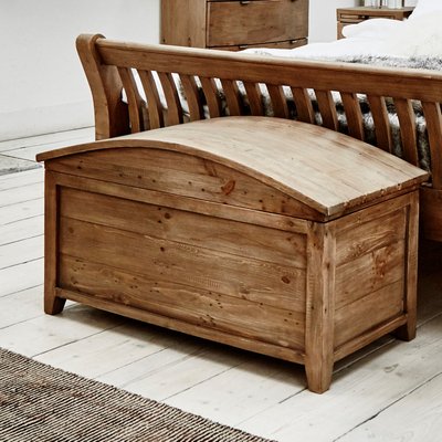 Bout de lit coffre en bois recyclé BELFAST PIER IMPORT
