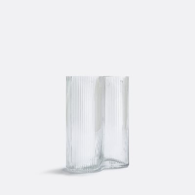 Vase en verre fumé strié H21 cm, Anija LA REDOUTE INTERIEURS