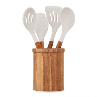 Set de 4 ustensiles avec pot LIVOO