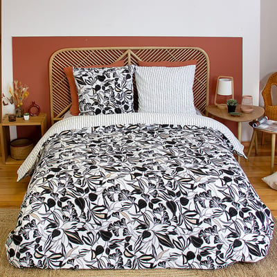 Parure de lit - housse de couette avec taies en microfibre EDEN