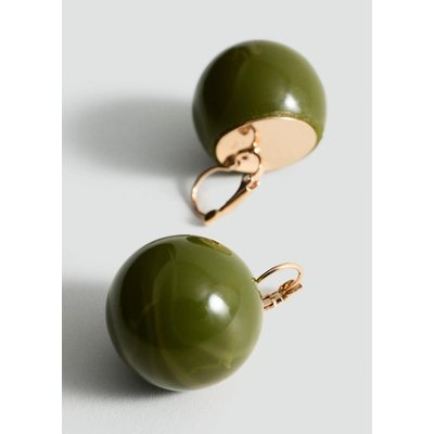 Boucles d'oreilles boule résine MANGO
