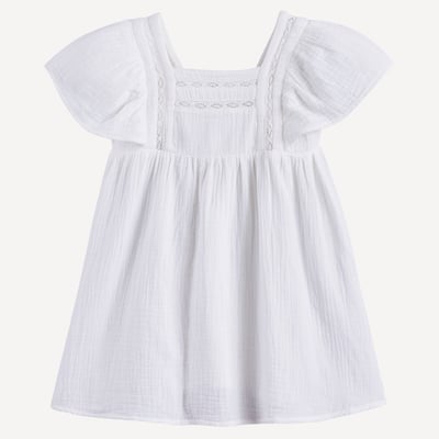 ROBE BÉBÉ À VOLANTS DÉCOLLETÉ UNE ÉPAULE - TAILLE S - NEUVE AVEC ÉTIQUETTE
