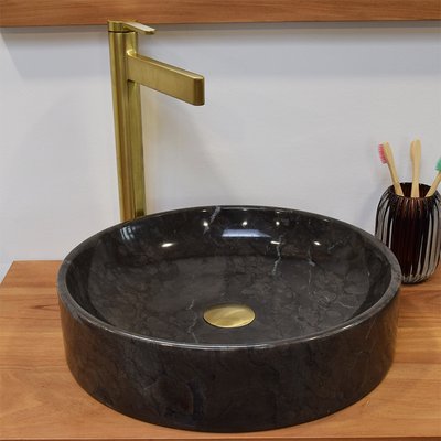 Mitigeur de lavabo vasque cascade or brossé, Vito OCEAN LINE
