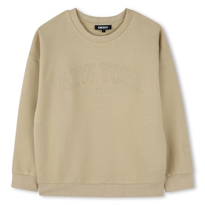 Sweat-shirt coton molletonné DKNY