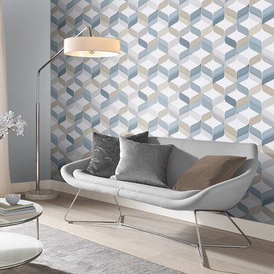 Papier peint Retro Denim GRAHAM ET BROWN
