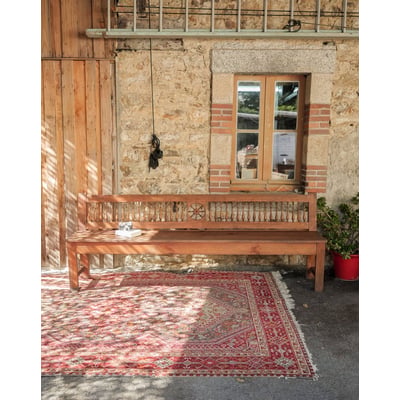 Grand banc en merisier Antoine N°525 - Bon état DEBONGOUT