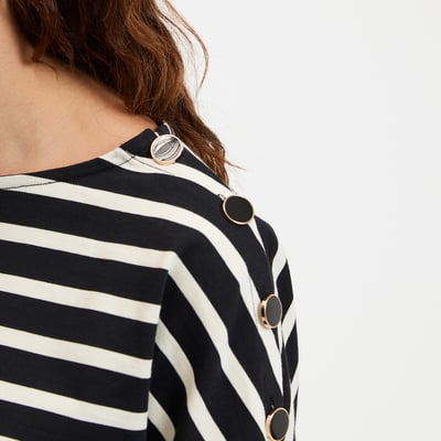 Signatures Aimie Breton Striped T-Shirt in Loose Fit LA REDOUTE COLLECTIONS