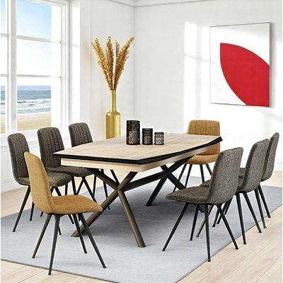 Table extensible en chêne blanc 200-290 cm ZONZA PIER IMPORT
