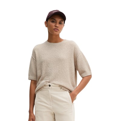 Pull à manches courtes loose en fil bouclé MARC O'POLO