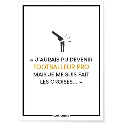 Affiche 'J'aurais pu devenir...' L'AFFICHERIE