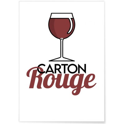 Affiche Carton Rouge L'AFFICHERIE