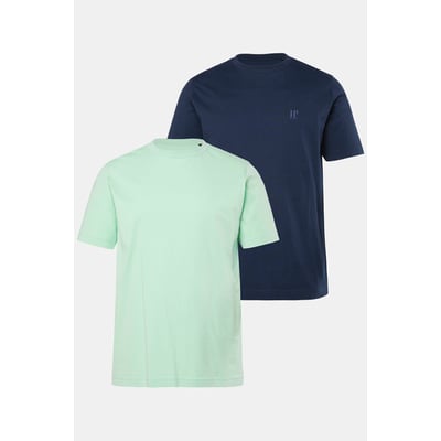 Lot de 2 T-shirts, col rond, collection Basic JP1880