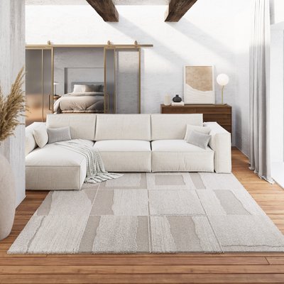 Tapis design à motifs géométriques à relief , INGVAR WECON HOME