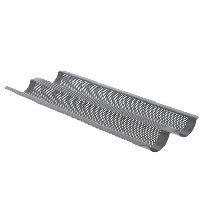 Plaque de cuisson perforée pour 2 baguettes DE BUYER