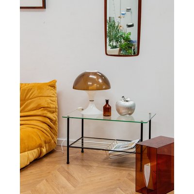 Table basse en verre Liv N°326 - Bon état DEBONGOUT