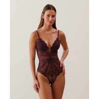 Body triangle en dentelle push-up marron MOCHALATIZ UNDIZ