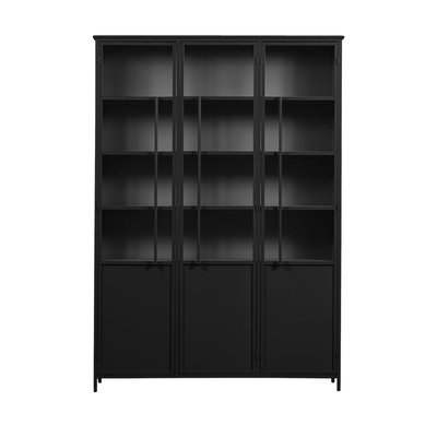 Vitrine 3 portes en métal H200cm - Exhibit XL WOOOD