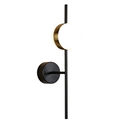 Applique Rotonde Led Noir Et Or MILLUMINE