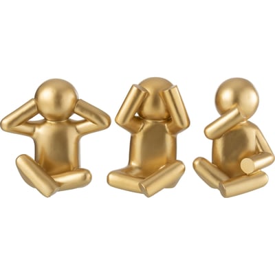 Figurine décorative trio de singes sages RECOLLECTION