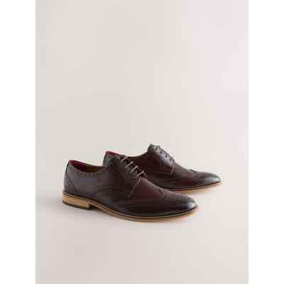 Chaussures richelieu en cuir contrastant NEXT