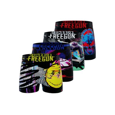 Lot de 4 Boxers microfibre FREEGUN