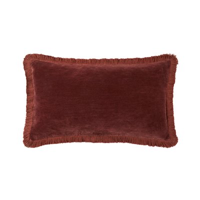 Housse de coussin en velours rouge, ROMULUS OLIVIER DESFORGES