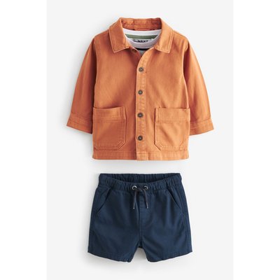Short t-shirt veste-chemise en jean, ensemble NEXT