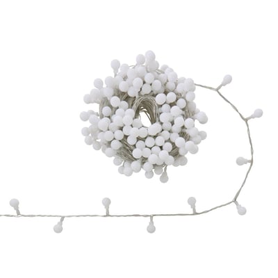 Guirlande lumineuse boules d'extérieur 17,5 m 233 LED rouge, vert et blanc chaud 13 fonctions sur secteur FEERIC LIGHTS & CHRISTMAS