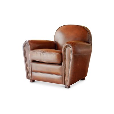 Fauteuil club en cuir aniline ENGLISH COFFEE PRODUIT INTERIEUR BRUT