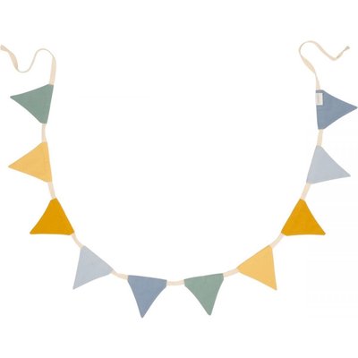 Guirlande avec fanions - Bleu LITTLE DUTCH