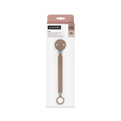 Attache sucette siliconne Wonder raw umber SUAVINEX