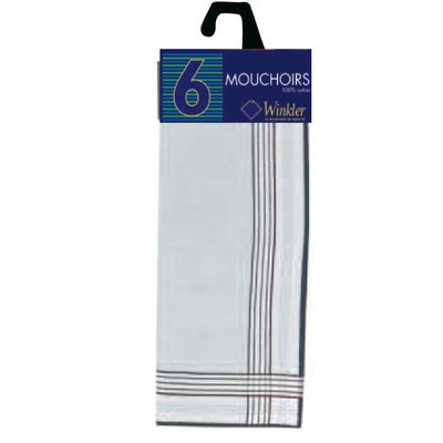 Lot mouchoirs homme coton, Denis C DESIGN HOME TEXTILE